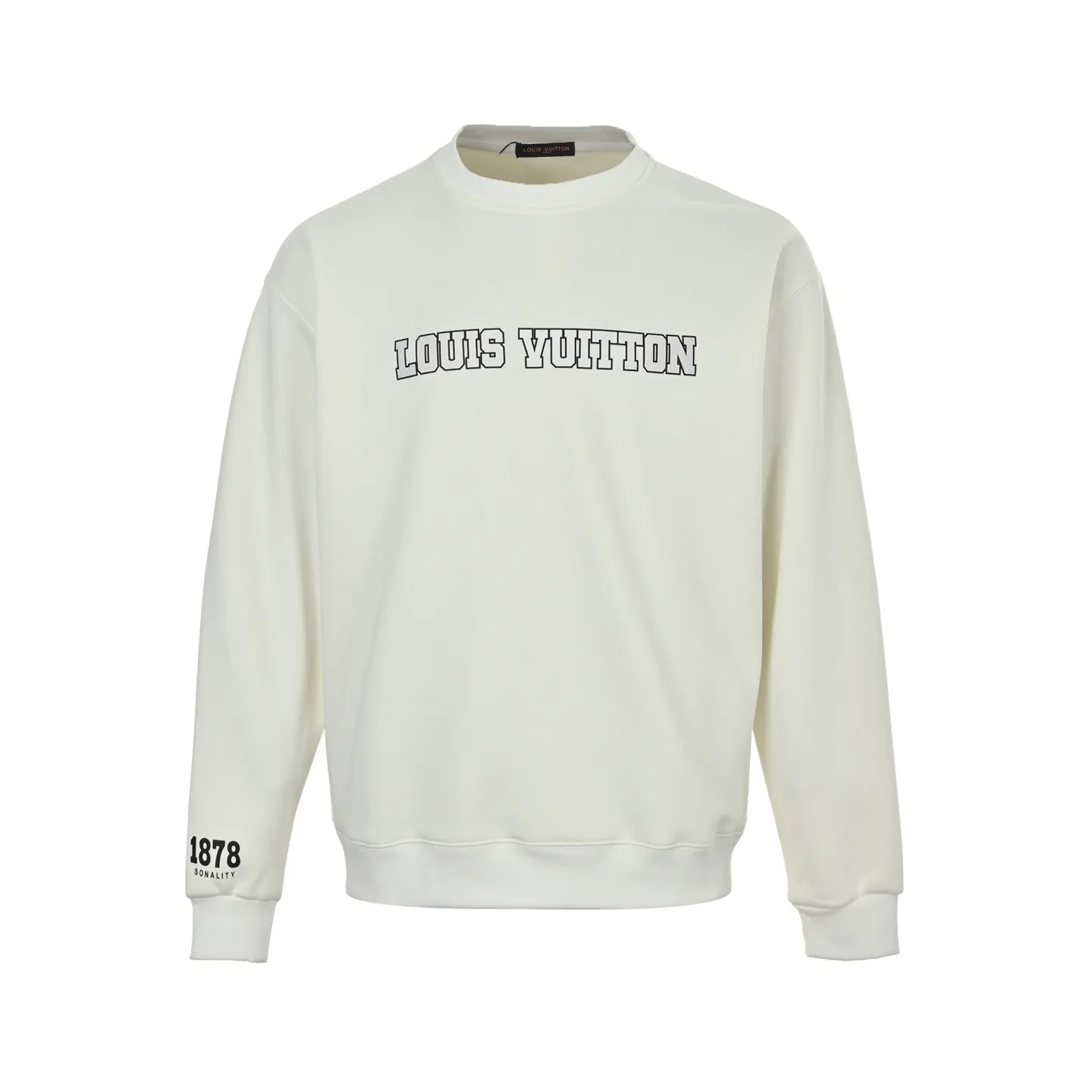 Louis Vuitton/Louis Vuitton 25Fw cuff 1878 round neck sweatshirt